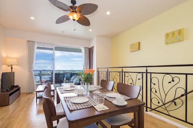 古志久茂半山海景度假旅居｜方便至美麗海水族館-7人3臥室丨超讚視野海景丨獨立廚房趣丨驅車6分鐘可達海邊丨家庭出遊【不挑房】-2