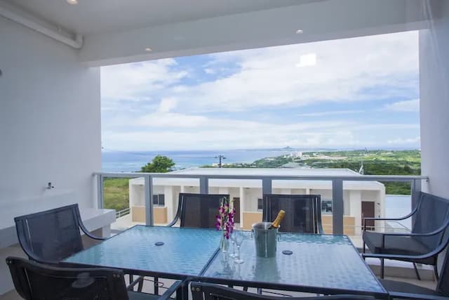 古志久茂半山海景度假旅居｜方便至美麗海水族館-7人3臥室丨超讚視野海景丨獨立廚房趣丨驅車6分鐘可達海邊丨家庭出遊【不挑房】-9