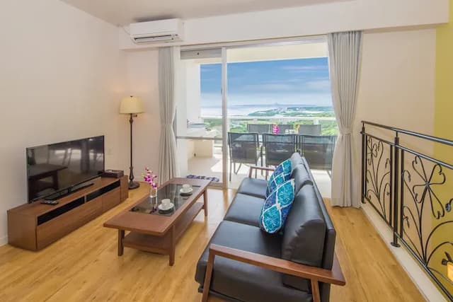 古志久茂半山海景度假旅居｜方便至美麗海水族館-7人3臥室+獨立廚房+獨立衛浴丨無敵海景陽台按摩浴池丨免費停車【不挑房】-2