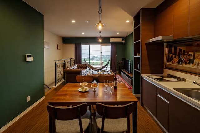 古志久茂半山海景度假旅居｜方便至美麗海水族館-5人2臥室+2衛浴 (附設浴缸)丨免費停車丨家庭出遊情侶度假休閒【不挑房】-8