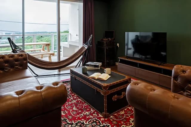 古志久茂半山海景度假旅居｜方便至美麗海水族館-5人2臥室+2衛浴 (附設浴缸)丨免費停車丨家庭出遊情侶度假休閒【不挑房】-6