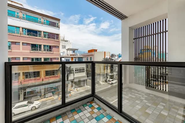 花蓮佑尼可智能入住旅店｜海景｜近東大門｜電梯-街景雙人房-附陽台-9