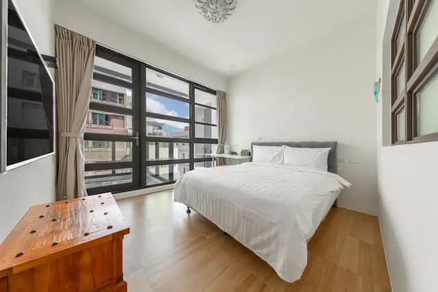 花蓮佑尼可智能入住旅店｜海景｜近東大門｜電梯-街景雙人房-附陽台-1