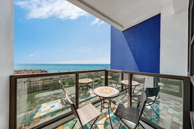 花蓮佑尼可智能入住旅店｜海景｜近東大門｜電梯-海景雙人房-附陽台-6