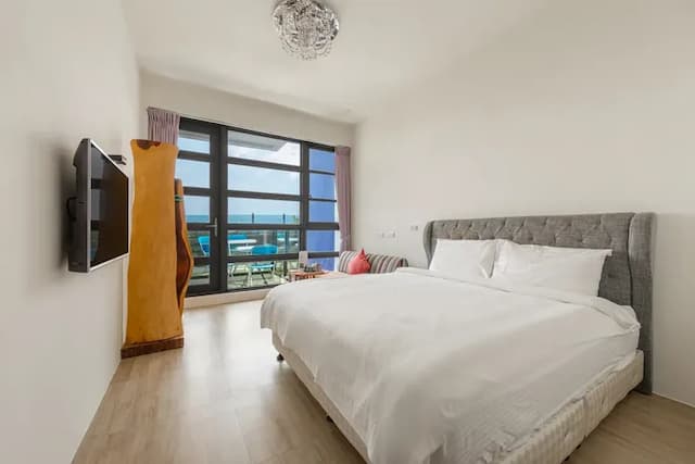 花蓮佑尼可智能入住旅店｜海景｜近東大門｜電梯-海景雙人房-附陽台-7
