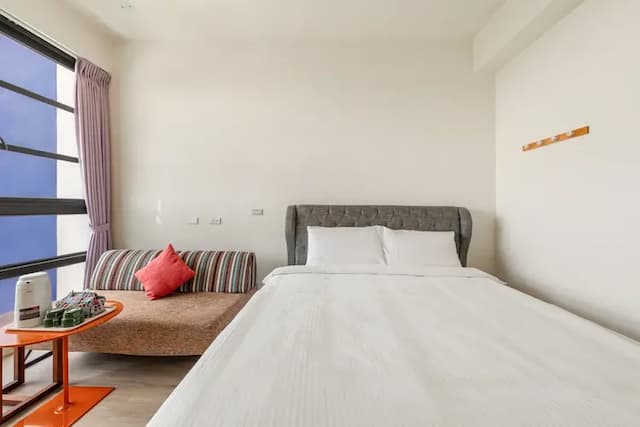 花蓮佑尼可智能入住旅店｜海景｜近東大門｜電梯-海景雙人房-附陽台-9