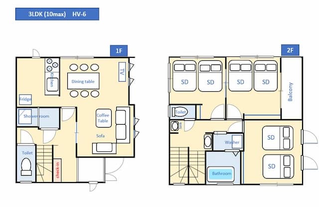 ﾋﾞｰﾁ徒歩5分一軒家☆大人数でのご利用大歓迎 HV-BBQ･ﾋﾞｰﾁ徒歩5分･一軒家･最大10名 HV-6-3