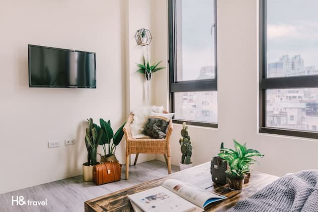 台南海安藝術公寓民宿｜緊鄰神農街/海安路美食商圈-經典雙人房-4Ｂ、5Ｂ、貳2Ｂ、貳4Ｂ-3