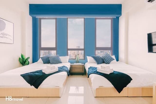 台南海安藝術公寓民宿｜緊鄰神農街/海安路美食商圈-經典四人房-5Ａ-1