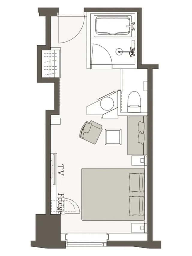 三井花園飯店 日本橋普米爾｜大眾浴場/新日本橋站&三越前站/近日本橋三越本店-高級大床房｜可帶不佔床兒童(0-5歲) 1位【不挑房】-7