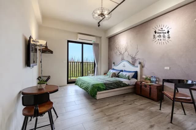 Island Nook B&B Penghu-202 Double Room with Forest View & Balcony, Island nook B&B Penghu-2