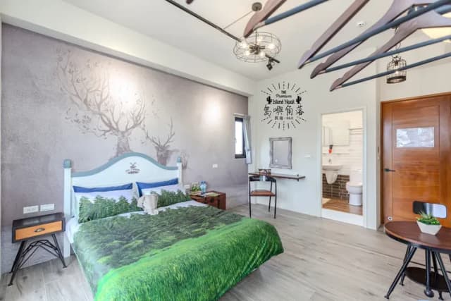 Island Nook B&B Penghu-202 Double Room with Forest View & Balcony, Island nook B&B Penghu-1