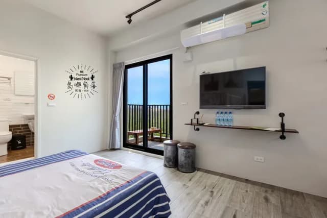 Island Nook B&B Penghu-203 Quadruple Room with Forest View & Balcony, Island Nook B&B Penghu-4