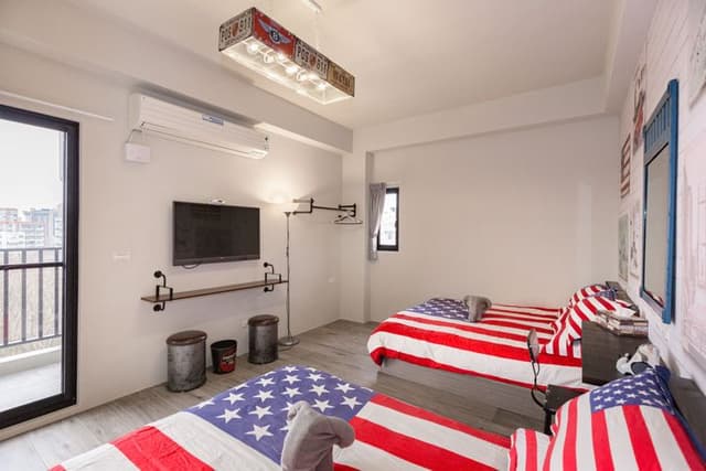 Island Nook B&B Penghu-203 Quadruple Room with Forest View & Balcony, Island Nook B&B Penghu-5