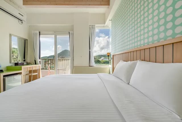 綠美民宿-雙人房-附陽台-6