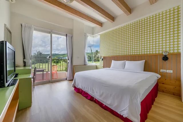 綠美民宿-雙人房-附陽台-1