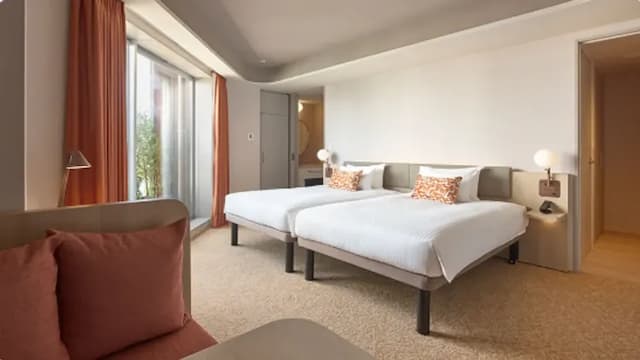 Mitsui Garden Hotel Ginza Tsukiji-Deluxe Corner Twin｜Two children (0-5 years old) can be brought without occupying a bed [no room selection]-3