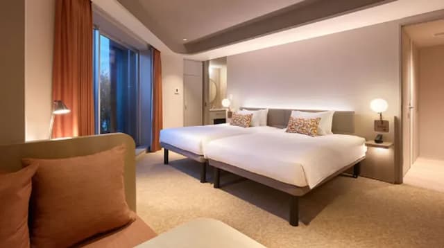 Mitsui Garden Hotel Ginza Tsukiji-Deluxe Corner Twin｜Two children (0-5 years old) can be brought without occupying a bed [no room selection]-4
