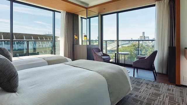 Mitsui Garden Hotel Jingu Gaien Premier-Deluxe Twin (with balcony)｜Two children (0-5 years old) can be brought without occupying a bed [no room selection]-2