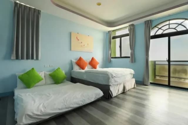 아타미 펑후완 홈스테이 (Atami Penghuwan Homestay)-Ocaen view room l Quadruple Room with Sea View-5