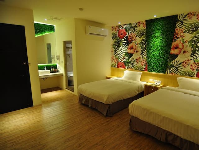 馬丁威旅店-雙床房－無窗-5