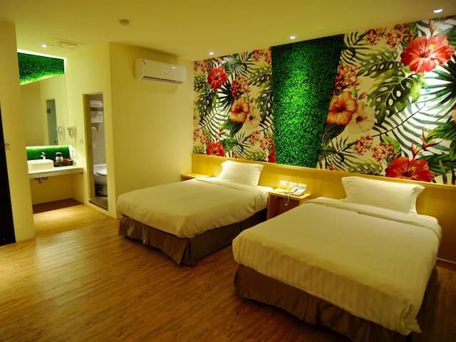 馬丁威旅店-雙床房－無窗-3