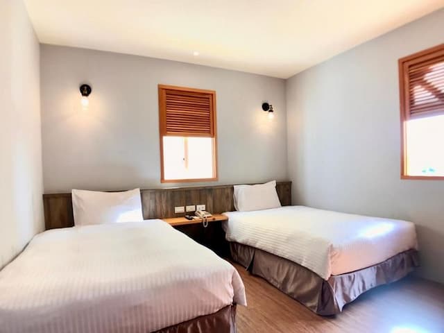 馬丁威旅店-客房(兩床) - 有窗-2