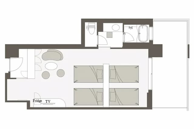 三井花園飯店 PRANA東京灣｜大眾浴場/免費接駁來往東京迪士尼-Prana四人房: 兩人入住｜可帶不佔床兒童(0-5歲) 2位【不挑房】-3
