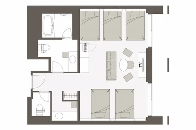 三井花園飯店 PRANA東京灣｜大眾浴場/免費接駁來往東京迪士尼-行政五人房: 露天陽台｜可帶不佔床兒童(0-5歲) 5位【不挑房】-3