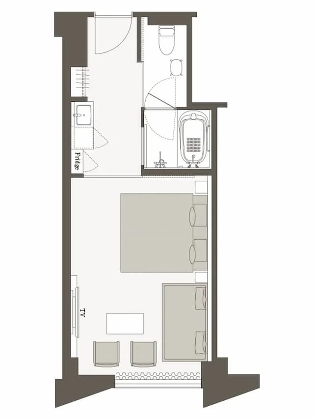 三井花園飯店 京都三條普米爾｜大浴場/京都文化博物館對面/烏丸御池站步行4分-高級特大雙人床房: 附設沙發床｜可帶不佔床兒童(0-5歲) 1位【不挑房】-5