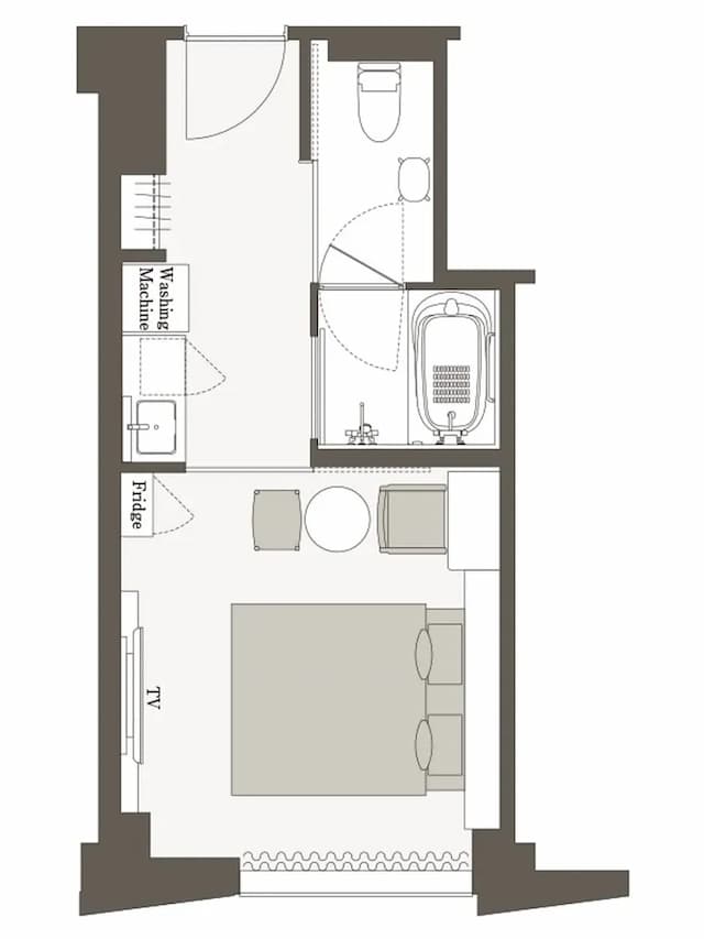 三井花園飯店 京都三條普米爾｜大浴場/京都文化博物館對面/烏丸御池站步行4分-高級加大雙人床房: 附設洗衣機｜可帶不佔床兒童(0-5歲) 1位【不挑房】-2