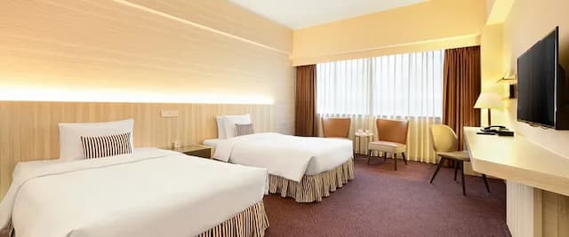 【高鐵假期】 台北凱撒大飯店2日自由行｜近台北車站、站前商圈-【常態促銷】- 精緻客房(10坪-2小床-含早)-2