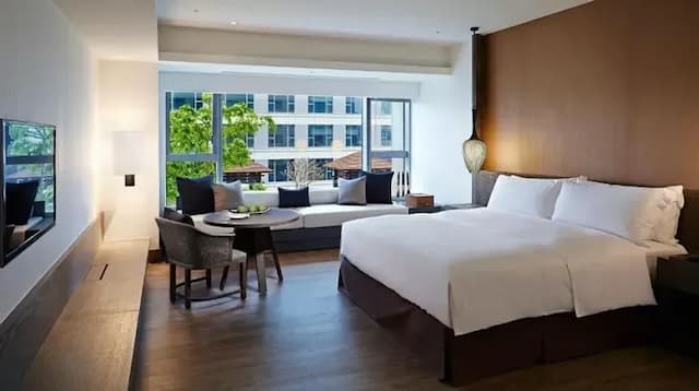 【高鐵假期】 台南晶英酒店2日自由行｜近新光三越、小西門商圈-【常態促銷】- 海東客房(1大床/2小床)-1