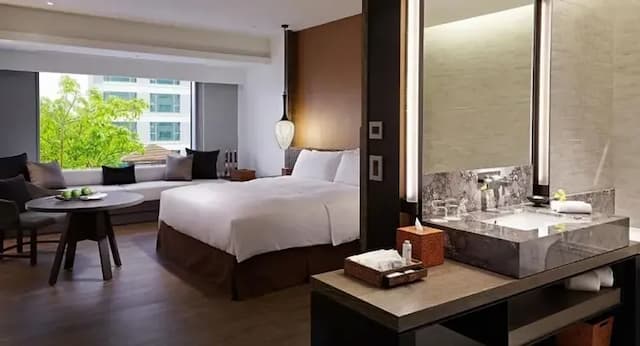 【高鐵假期】 台南晶英酒店2日自由行｜近新光三越、小西門商圈-【常態促銷】- 海東客房(1大床/2小床)-2