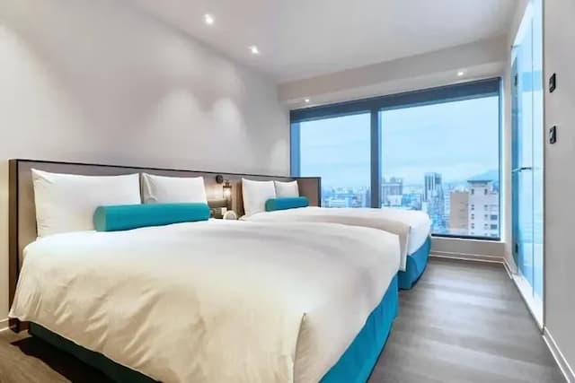 【高鐵假期】 凱達大飯店．台北2日自由行｜近龍山寺站、附泳池-【常態促銷】- 家庭四人房(2大床-含早)-2