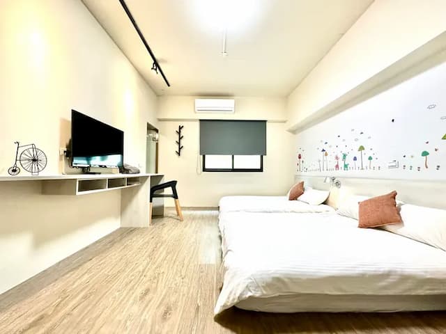 默默旅宿-沐光家庭四人房-8