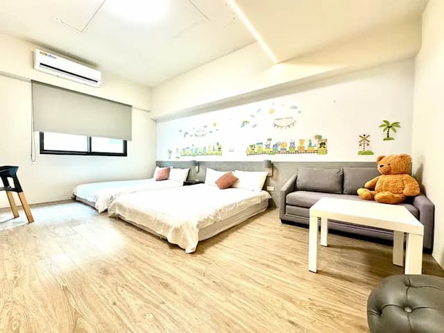 默默旅宿-沐光家庭四人房-2