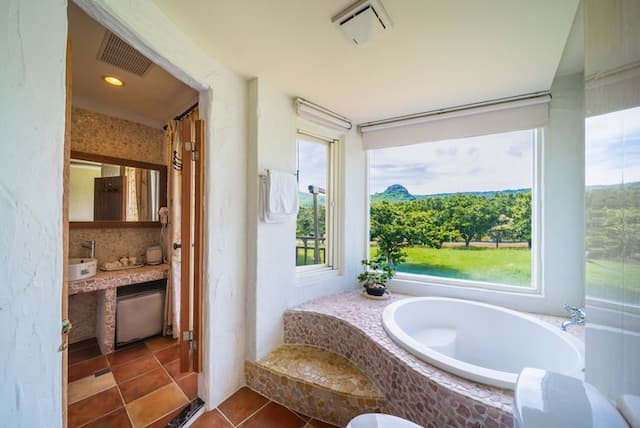 몽 샨 홈스테이 (Mong Shan Homestay)-Mountain View Double Room With Bathtub-12