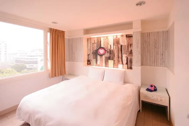 奇異果快捷旅店-中正店｜ 近柳川水岸步道、中華路夜市-市景雙人房-1