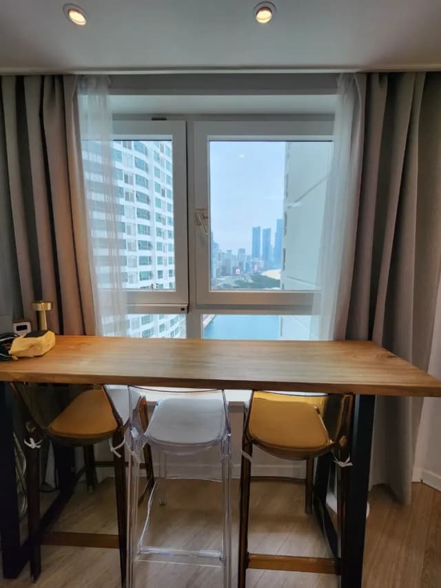 A glass of wine or coffee at the window table?