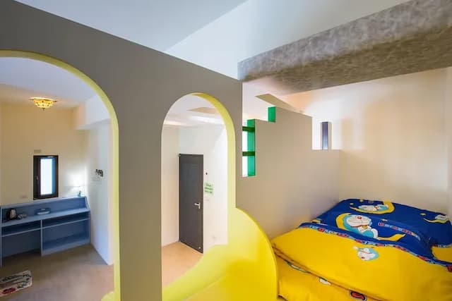 칭만통멍 홈스테이 (Qing Man Tong Meng Homestay)-Train slide six person room-9