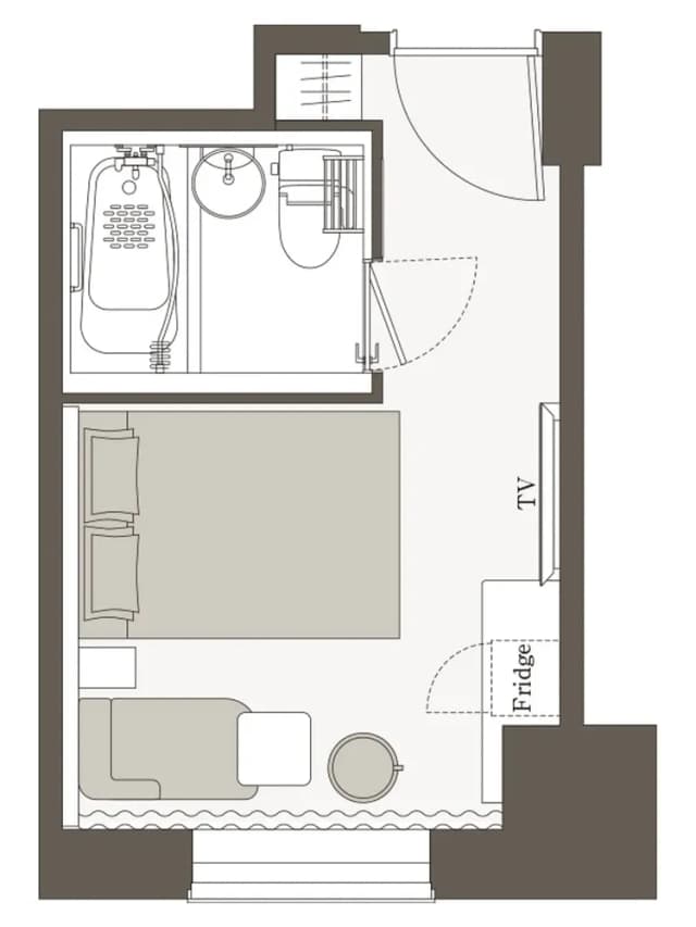 三井花園飯店 仙台｜頂樓大眾浴場/廣瀨通站步行3分-標準雙人床房｜可帶不佔床兒童(0-5歲) 1位【禁菸，不挑房】-3