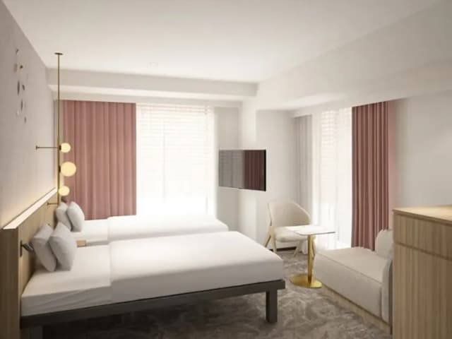 三井花園飯店 仙台｜頂樓大眾浴場/廣瀨通站步行3分-高級角隅雙床房｜可帶不佔床兒童(0-5歲) 2位【禁菸，不挑房】-1