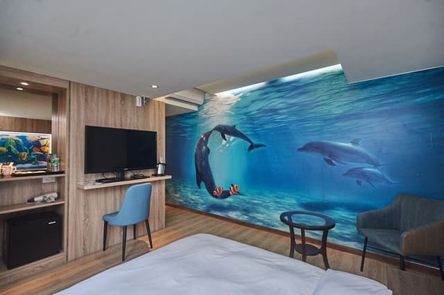 主題房(海洋風格)房內陳設