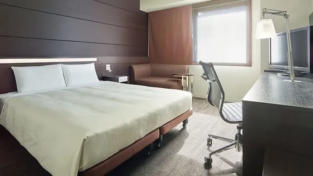 三井花園飯店 岡山｜大眾浴場/岡山站步行2分-現代加大雙人床房□禁煙□2人使用｜可帶不佔床兒童(0-5歲) 1位【不挑房】-1