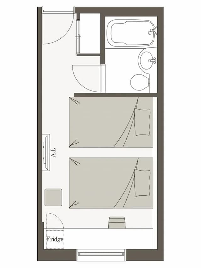 三井花園飯店 岡山｜大眾浴場/岡山站步行2分-標準雙床房■可吸菸■2人使用｜可帶不佔床兒童(0-5歲) 2位【不挑房】-7