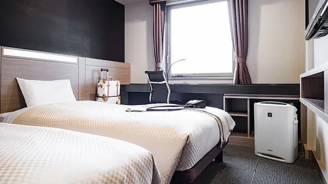 三井花園飯店 岡山｜大眾浴場/岡山站步行2分-標準雙床房■可吸菸■2人使用｜可帶不佔床兒童(0-5歲) 2位【不挑房】-3