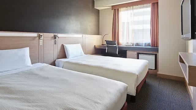 三井花園飯店 岡山｜大眾浴場/岡山站步行2分-標準雙床房□禁煙□2人使用｜可帶不佔床兒童(0-5歲) 2位【不挑房】-1