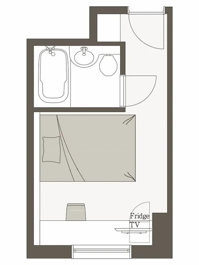 三井花園飯店 岡山｜大眾浴場/岡山站步行2分-標準雙人房■可吸菸■2人使用｜可帶不佔床兒童(0-5歲) 1位【不挑房】-7