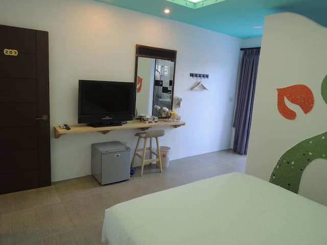 墾丁自遊行｜免費停車、洗烘衣設備-203景觀二人房-3